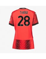 AC Milan Malick Thiaw #28 Domácí Dres pro Dámské 2023-24 Krátký Rukáv